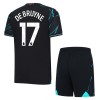 Officiële Voetbalshirt + Korte Broek Manchester City De Bruyne 17 Derde 2023-24 - Kids